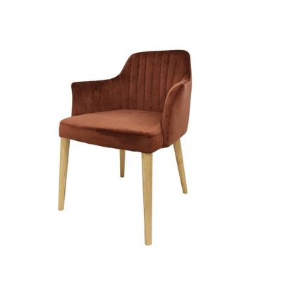 음식점 가구  Velvet Solidwood 다리 및 NO 접힌 디자인과 함께 식탁 의자