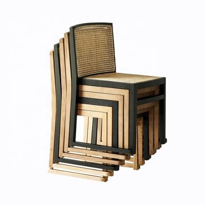 식실 가구 뱅켓용 현대 고형 나무 식탁 의자 겹쳐질 수 있는 라탄 의자 NO 접힌
