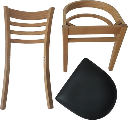 고형 목재 의자 현대 디자인 목재 레스토랑 의자 D57*W51*SH49.5*H83cm 맞춤식 식탁 의자