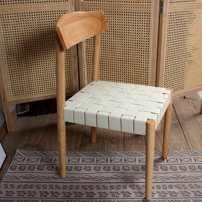 단단한 목재 엮은 좌석 식사 의자 가구 가공 라크로 된 디자인 레스토랑 식사