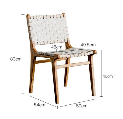 현대 레저 식탁 의자 식탁 가구에 대 한 튼튼 나무 가죽 직물
