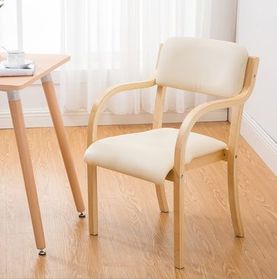 자연 고체 목재 식탁 이벤트용 쌓일 수 있는 의자