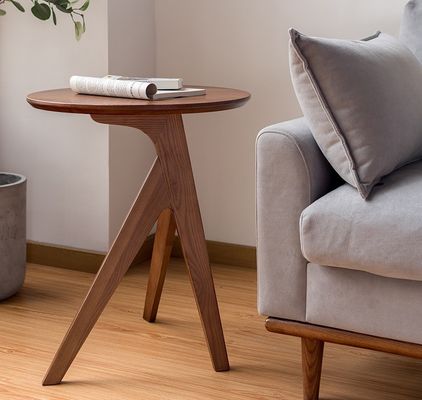 낡은 둥근 테이블 고형 목재 거실 가구에서 커피 사이드 테이블에 맞춤형 디자인