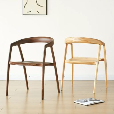 메일 포장 식당 의자 디자인 레스토랑 호텔 가구 고체 나무 현대 호박 색상 크기 W57*D53*H77CM