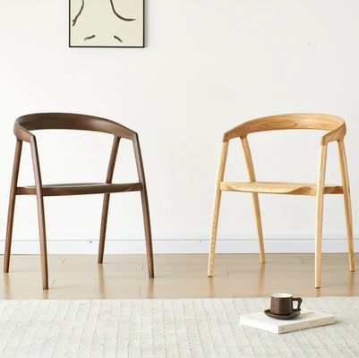 메일 포장 식당 의자 디자인 레스토랑 호텔 가구 고체 나무 현대 호박 색상 크기 W57*D53*H77CM