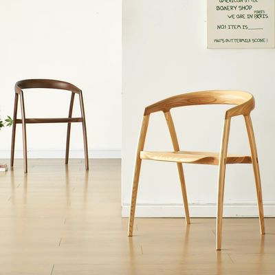 메일 포장 식당 의자 디자인 레스토랑 호텔 가구 고체 나무 현대 호박 색상 크기 W57*D53*H77CM