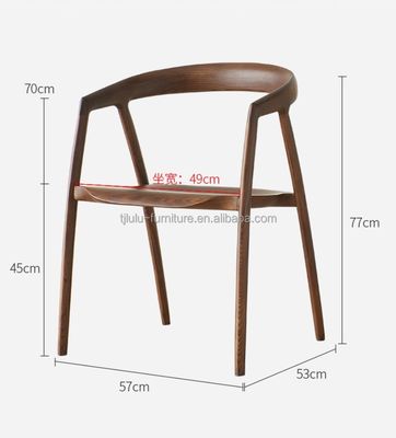 호텔 레스토랑 잔치 또는 현대적인 디자인과 단일 좌석의 홈 목재 식탁 의자