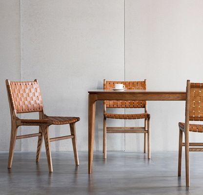 메일 포장 N 현대 PU 가죽 좌석 및 뒷면 팔받침이있는/없는 목재 식탁 의자