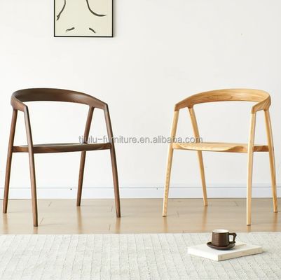 집 가구 고급 현대 식탁 의자 고형 나무 프레임과 단일 좌석 디자인