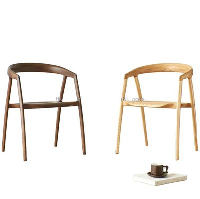 집 가구 고급 현대 식탁 의자 고형 나무 프레임과 단일 좌석 디자인