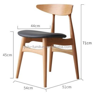 맞춤형 색상 고형 목재 둥근 뒷면 노르딕 식사 의자 호텔 레스토랑 잔치 및 현대 클래식 스타일의 가정