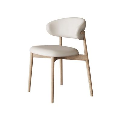 노르딕 디자인 레스토랑 및 카페를 위한 현대 고체 목재 PU 식당 의자 2023 디자인 스타일 현대 우편 포장 N