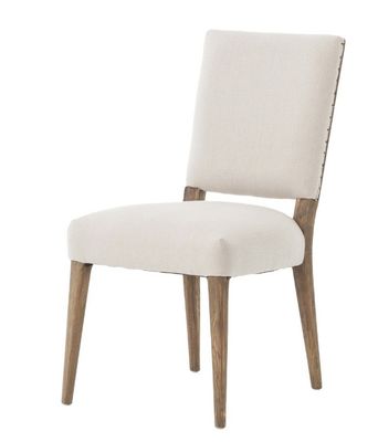 레스토랑 호텔 고형 목재 식탁 의자 니트로 라크 가공 및 현대적인 직물 포장