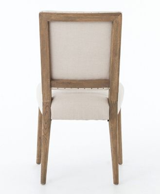 레스토랑 호텔 고형 목재 식탁 의자 니트로 라크 가공 및 현대적인 직물 포장