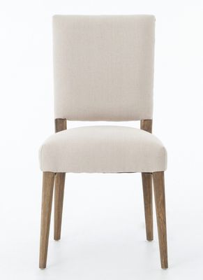 레스토랑 호텔 고형 목재 식탁 의자 니트로 라크 가공 및 현대적인 직물 포장