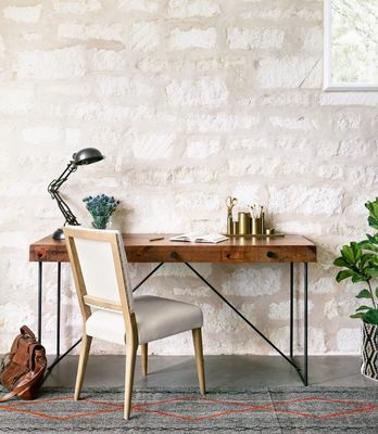 레스토랑 호텔 고형 목재 식탁 의자 니트로 라크 가공 및 현대적인 직물 포장