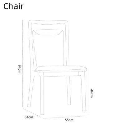 집 가구 현대 노르딕 스타일 레스토랑 식실 나무 식탁 의자 니트로 라크 가공
