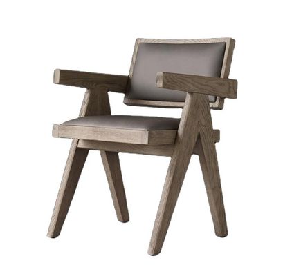 최고급 호텔 레스토랑 집 식탁을 사용 현대 나무 PU 의자 팔받침과 Nitrolacquer 마무리