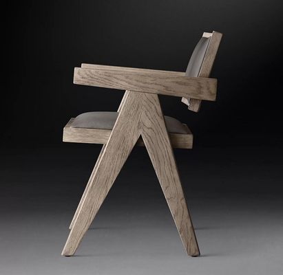 최고급 호텔 레스토랑 집 식탁을 사용 현대 나무 PU 의자 팔받침과 Nitrolacquer 마무리