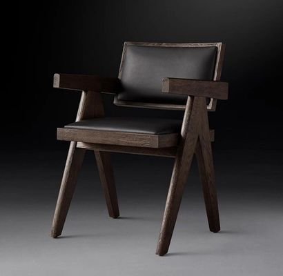 최고급 호텔 레스토랑 집 식탁을 사용 현대 나무 PU 의자 팔받침과 Nitrolacquer 마무리