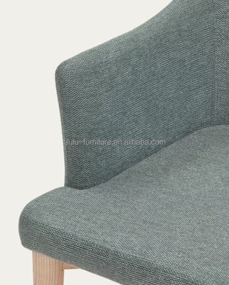 홈 가구 노르딕 직물 가루 된 목재 호텔 레스토랑 잔치용 고급 식사 의자