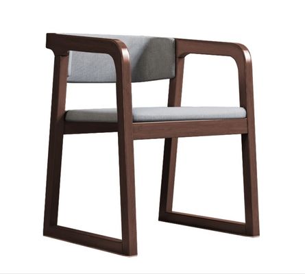 식실 가구 현대 디자인 고형 목재 면과 린 / PU 가죽 의자 팔레스트와 쿠션 레스토랑