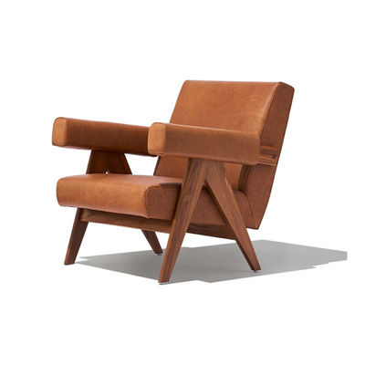 레저 라운지 고형 목재 소파 의자