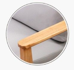 견고한 거실 가구 소파 세트 현대 나무 가죽 레이어 회색 / 흰색 / 파란색 / 갈색 및 견고한 디자인