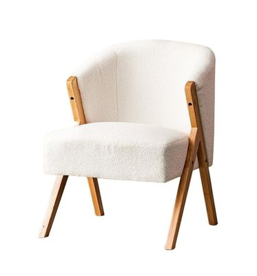 현대 노르딕 스타일의 목양 양털 식탁 의자 W60*D68*H77CM 거실, 손톱실, 식탁에 적합