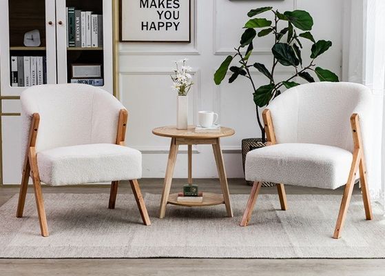 현대 노르딕 스타일의 목양 양털 식탁 의자 W60*D68*H77CM 거실, 손톱실, 식탁에 적합