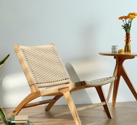 단단한 목재 직사 코드 단일 소파 의자 생활실 가구에 대한 스타일과 기능의 혼합