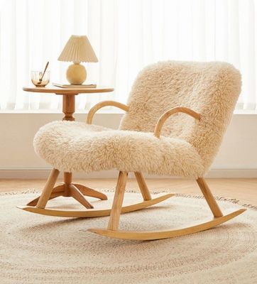 노르딕 특수 현대 디자인 고형 나무 재 프레임 재료 양털 가루 류 리저 주방 침실 의자