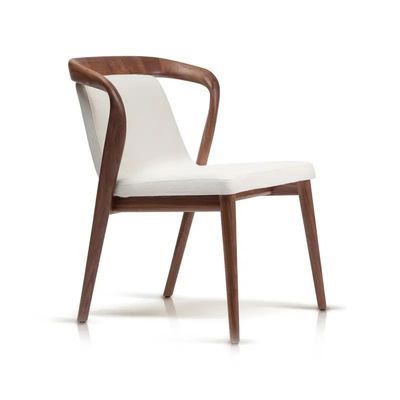 흰색/갈색 노르딕 디자인 현대 샘플 레스토랑 의자