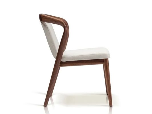 흰색/갈색 노르딕 디자인 현대 샘플 레스토랑 의자