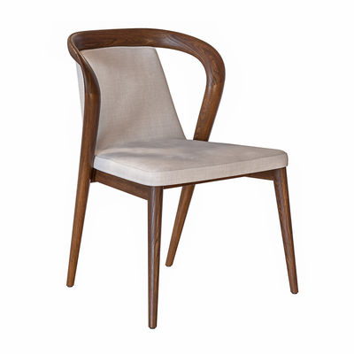 흰색/갈색 노르딕 디자인 현대 샘플 레스토랑 의자