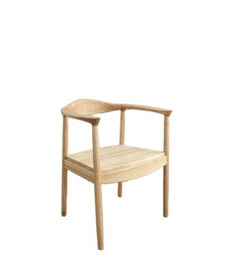 오크 목재 의자 거실 가구 W55*D43*H76CM 현대 고형 목재 식탁 의자