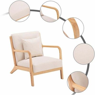 맞춤형 색상 단일 벨벳 / 면과 린 / PU 가죽 가구 현대적이고 세련된 인테리어를위한 거실 의자