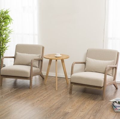 맞춤형 색상 단일 벨벳 / 면과 린 / PU 가죽 가구 현대적이고 세련된 인테리어를위한 거실 의자