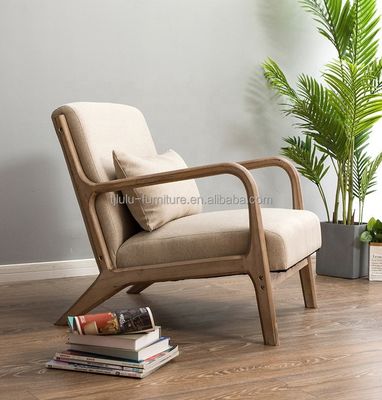 맞춤형 색상 단일 벨벳 / 면과 린 / PU 가죽 가구 현대적이고 세련된 인테리어를위한 거실 의자