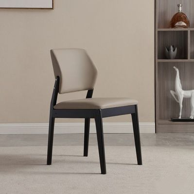 PU 가죽 고체 나무 프레임 니트로 라크 마무리 식탁 의자 식당 레스토랑 거실 가구 및 호텔