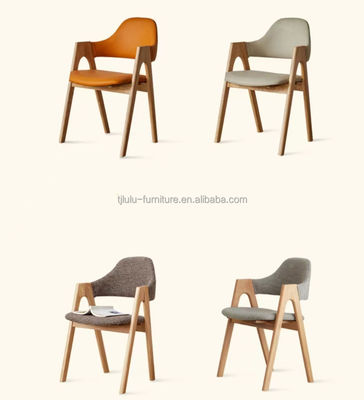 현대 디자인 나무 프레임 노르딕 가정 가구 부엌 포장 식실 의자 호텔 레스토랑용 천