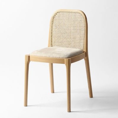 양털/벨벳 라탄 식탁 의자 W47*D50*H78CM 고급 현대 목재