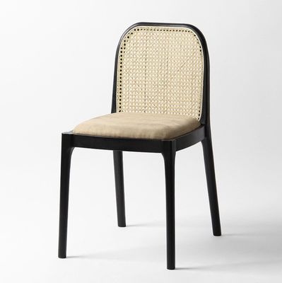 양털/벨벳 라탄 식탁 의자 W47*D50*H78CM 고급 현대 목재