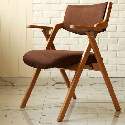 접이식 의자 직물 오크 나무 금속 접이식 의자 행사용 의자 W50*D60*H82CM 식실 가구