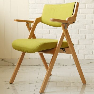 접이식 의자 직물 오크 나무 금속 접이식 의자 행사용 의자 W50*D60*H82CM 식실 가구