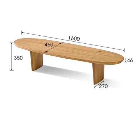 현대 노르딕 목재 커피 테이블