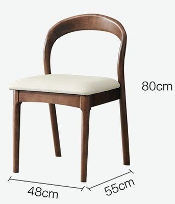 현대 노르딕 나무 식탁과 의자 집합 고무 나무 프레임