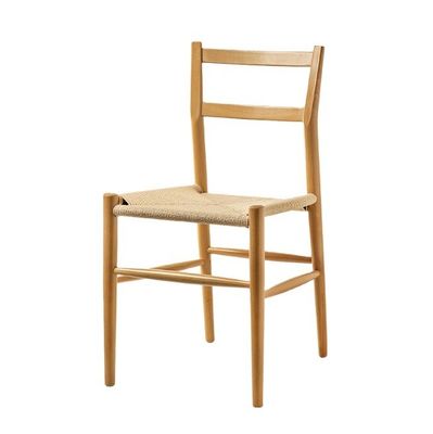 튼튼한 목재 식탁 의자 엮은 코드 쿠션