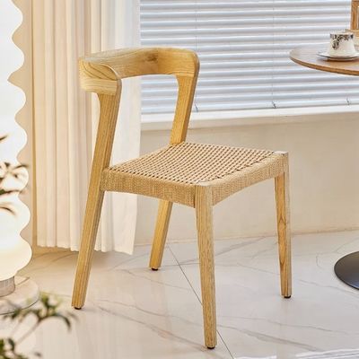 로프 좌석과 사용자 지정 로고와 함께 현대 고형 목재 레스토랑 의자 허용