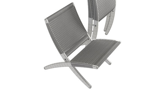 식탁 의자 노르딕 라운지 고체 목재 의자 디자인 클래식 직물 로프 접이 불가능